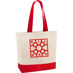 Bolsa Playa Baldosa de Bilbao Letras rojo