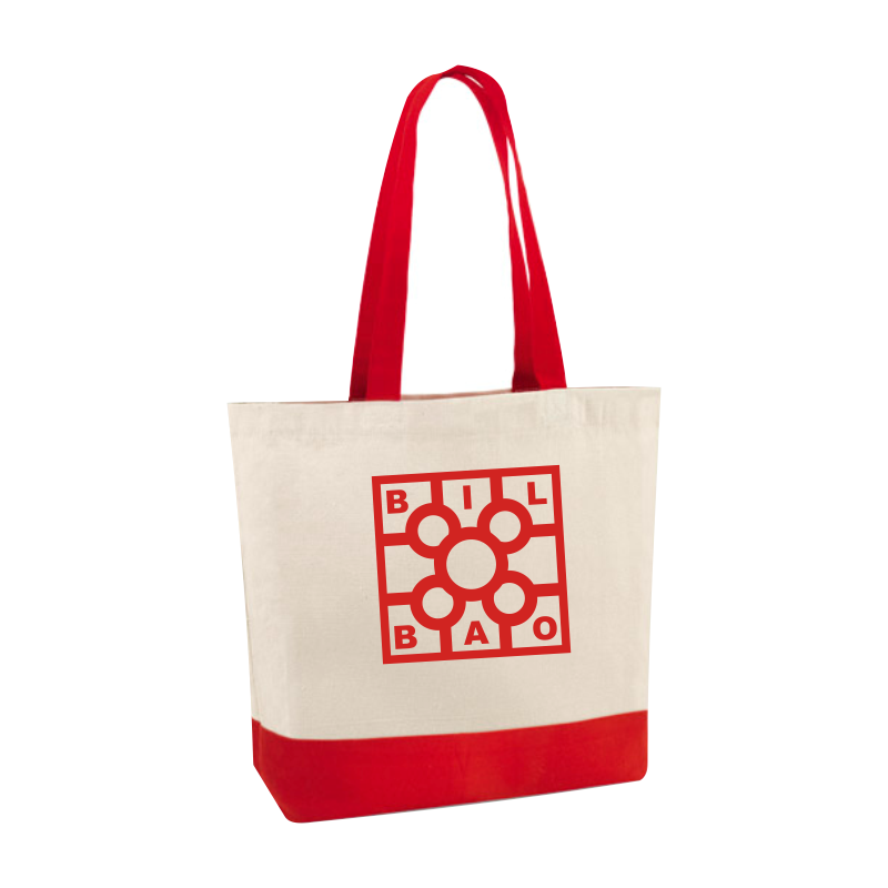 Bolsa Playa Baldosa de Bilbao Letras rojo