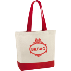 Bolsa Playa Placa Calles Bilbao rojo