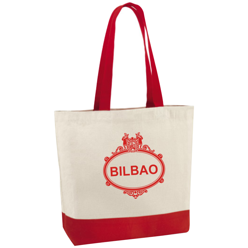 Bolsa Playa Placa Calles Bilbao rojo