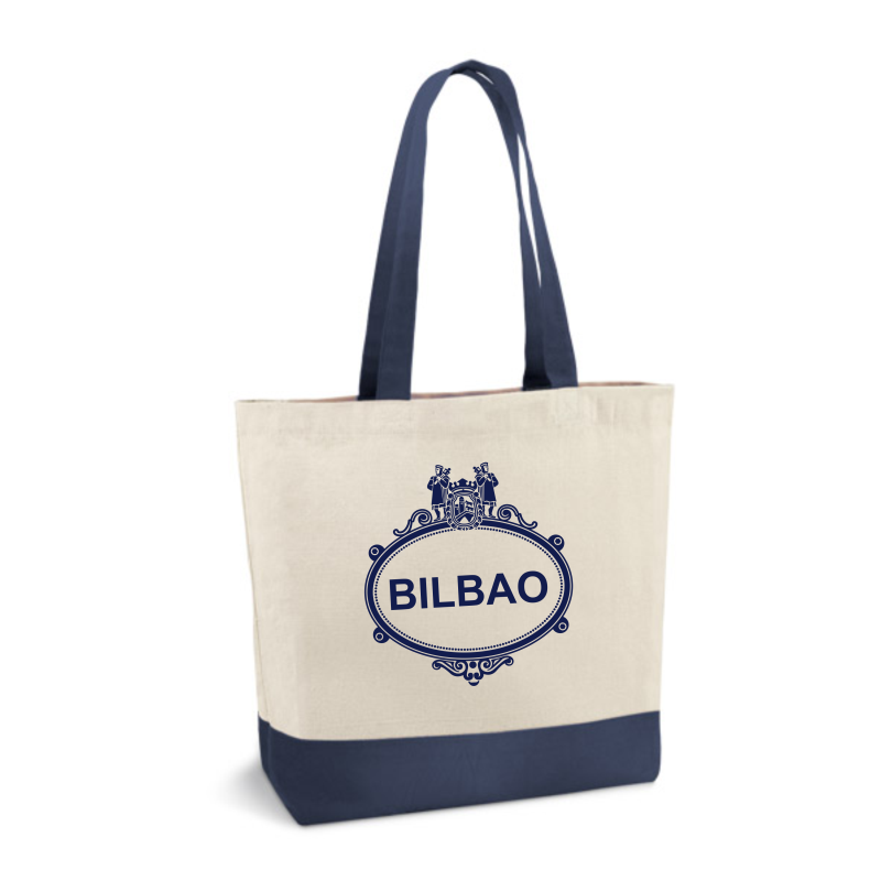 Bolsa Playa Placa Calles Bilbao azul