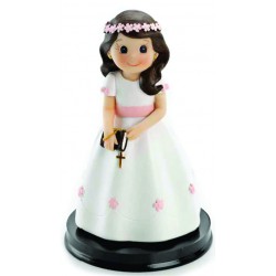 Figura tarta niña comunión libro