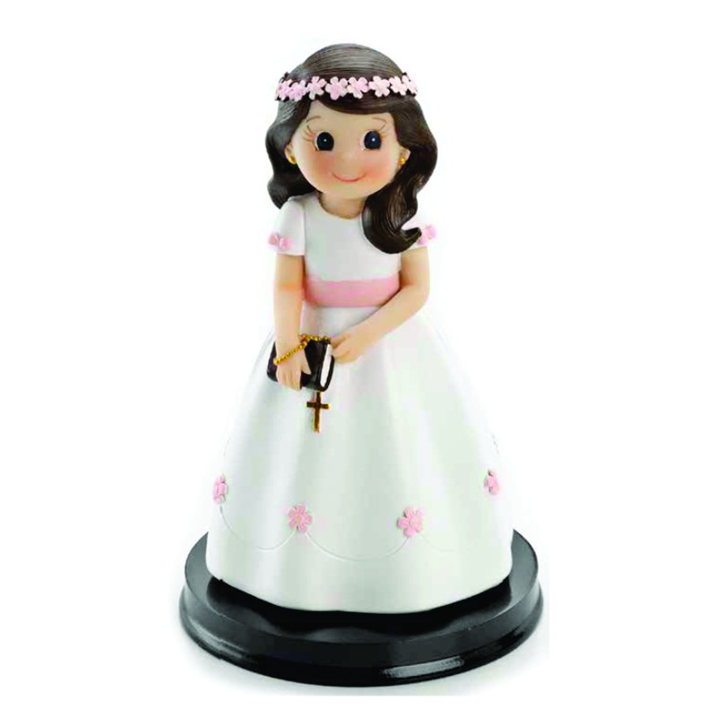 Figura tarta niña comunión libro