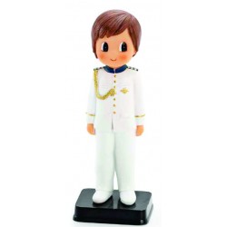 Figura tarta niño comunión traje blanco