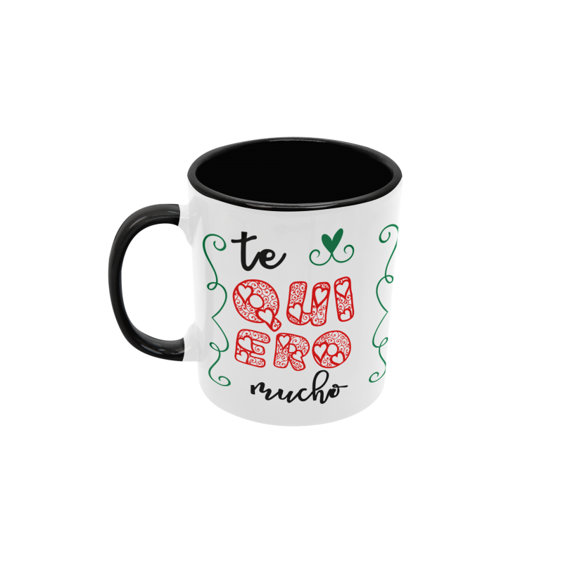 Taza Te quiero negra