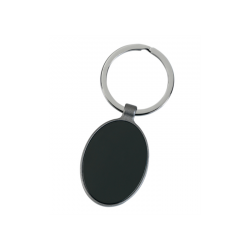 Llavero antracita ovalado