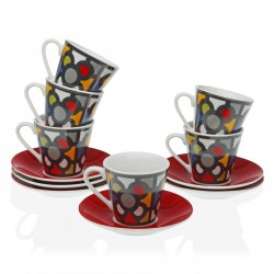 Juego de tazas de café baldosa de Bilbao