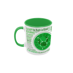 Taza Horóscopo Tauro verde