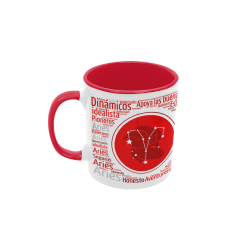 Taza Horóscopo Aries roja