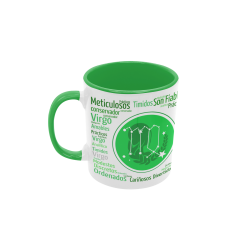 Taza Horóscopo Virgo verde