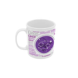 Taza Horóscopo Cáncer blanca