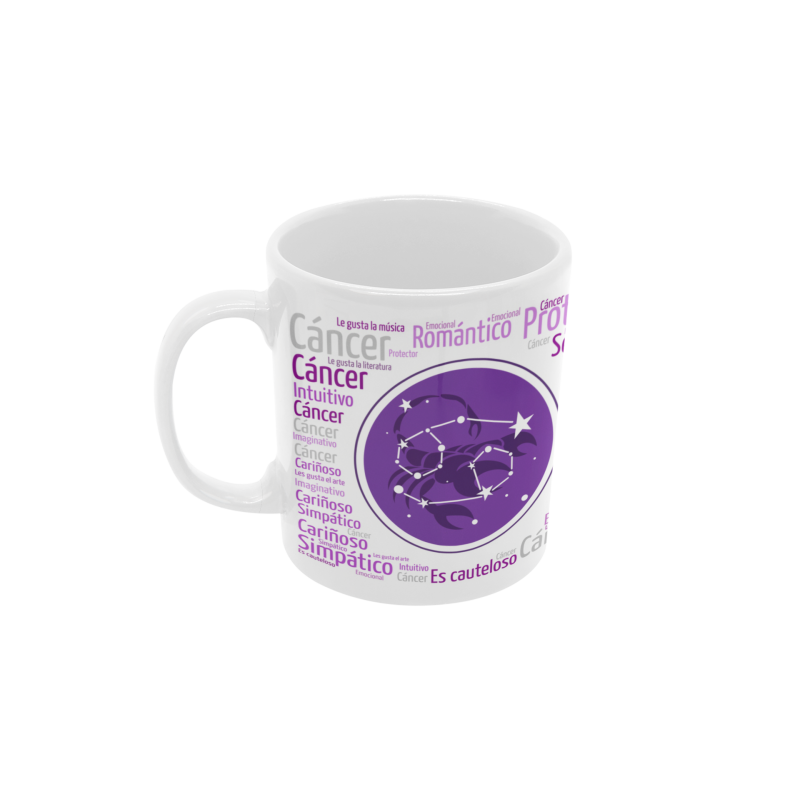 Taza Horóscopo Cáncer blanca