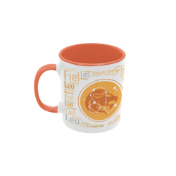 Taza Horóscopo Leo naranja