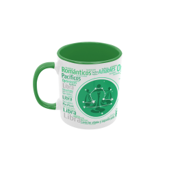 Taza Horóscopo Libra verde