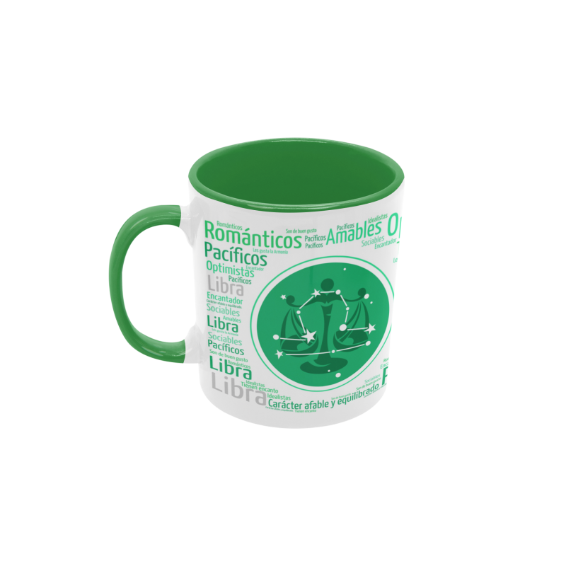 Taza Horóscopo Libra verde