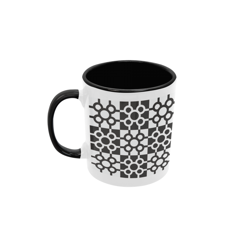 Taza baldosa de Bilbao negra