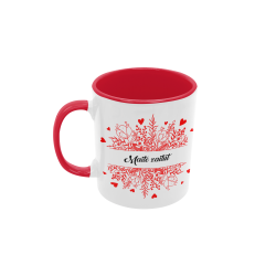 Taza Maite Zaitut flores roja