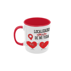 Taza Localizado el Amor de mi Vida roja