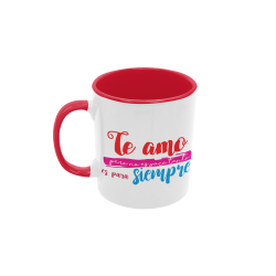 Taza Te amo pero no es para tanto roja