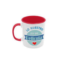 Taza Lo nuestro es de película roja