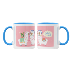 Taza Llamas maite zaitut azul