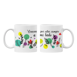 Taza Gracias por estar siempre a mi lado blanca