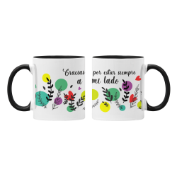 Taza Gracias por estar siempre a mi lado negra