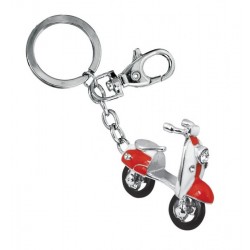 Llavero moto vespa rojo