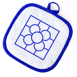 Agarrador cocina Baldosa Bilbao azul