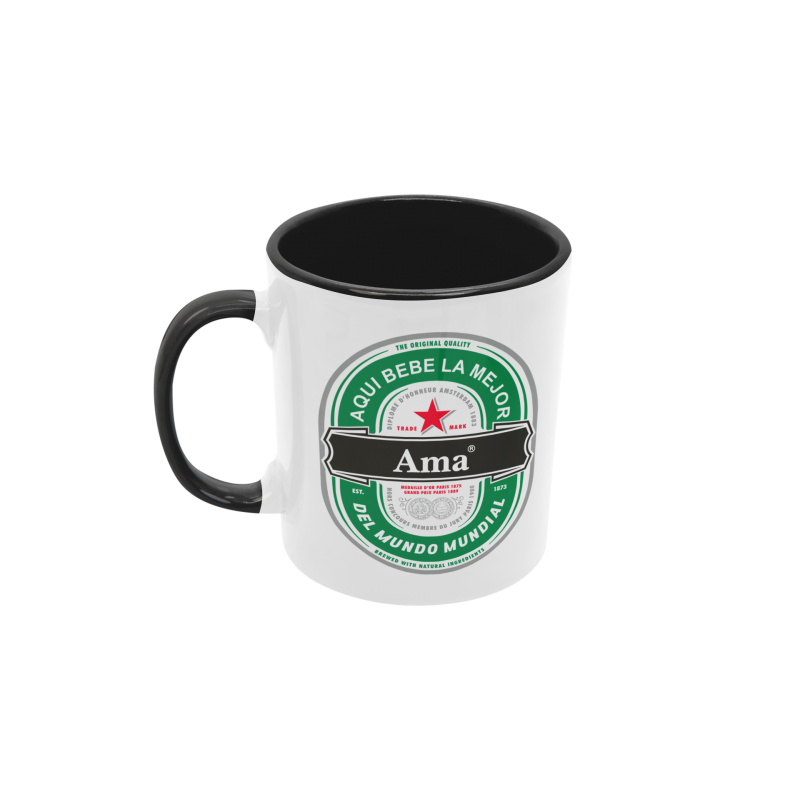 Taza Aquí bebe la mejor Ama negra