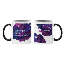 Taza La mejor Ama del Universo Te quiero negra