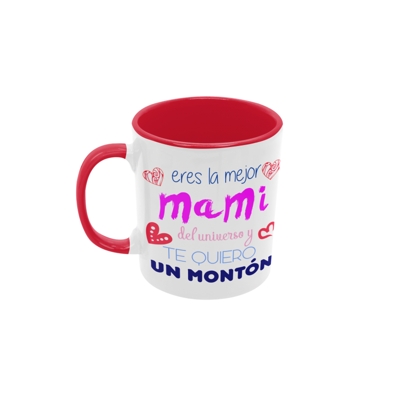 Taza Eres la mejor Mami del universo roja