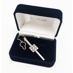 Alfiler de corbata de plata...