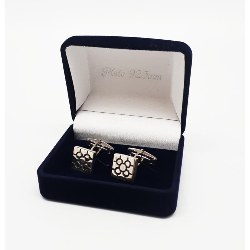 Gemelos plata Baldosa de Bilbao