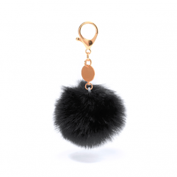 Llavero Pom Pom negro