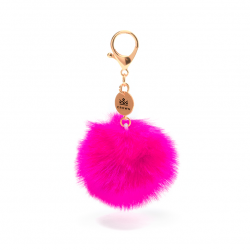 Llavero Pom Pom rosa