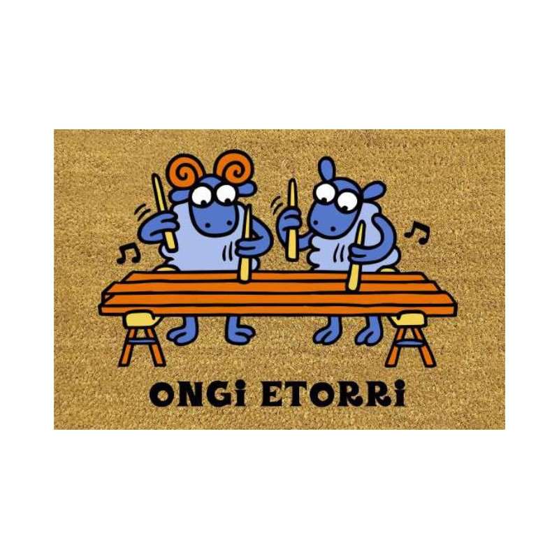 Felpudo txalaparta ovejas