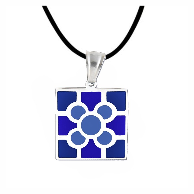 Colgante baldosa de Bilbao cuerda