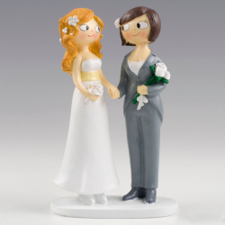 Figura tarta novias lesbianas