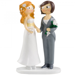 Figura tarta novias chicas