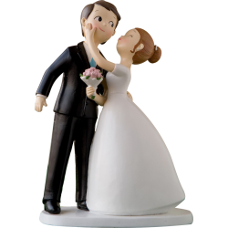 Figura tarta boda beso