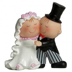 Figura tarta de boda novios bailando