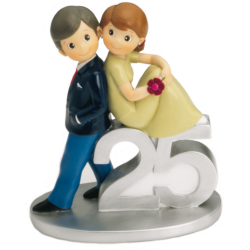 Figura tarta 25 bodas de plata