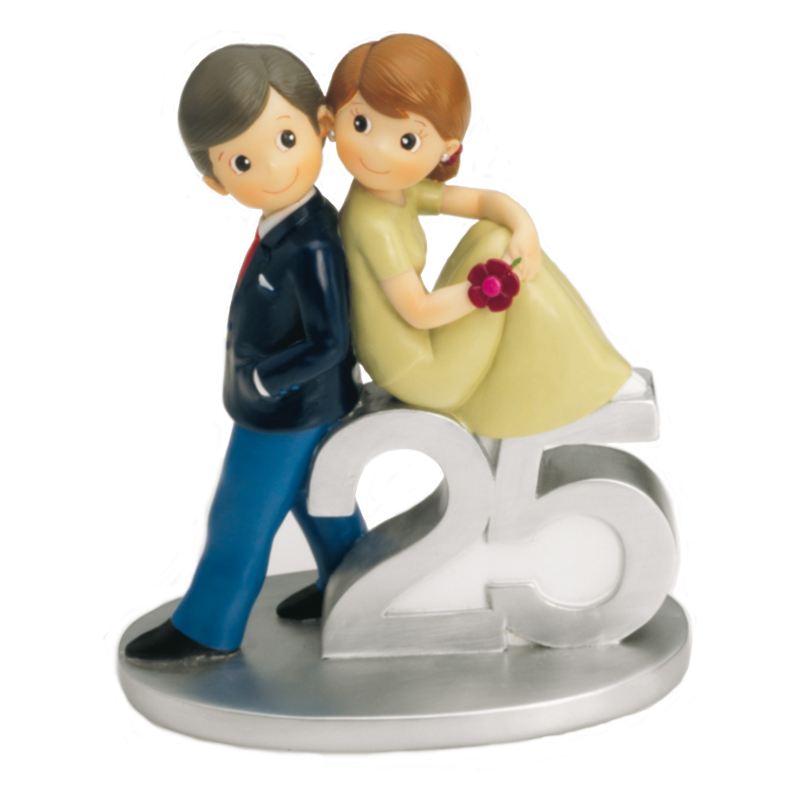 Figura tarta 25 bodas de plata