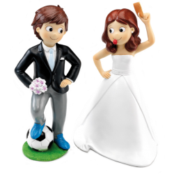 Figura tarta boda futbol