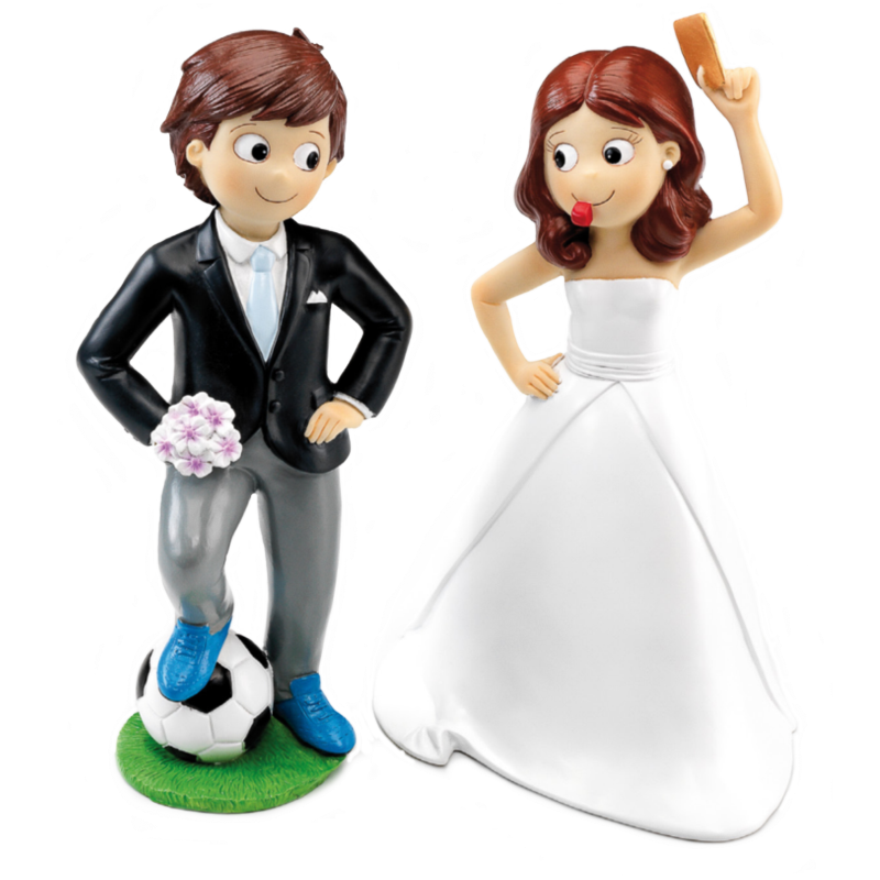 Figura tarta boda futbol