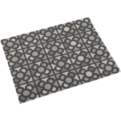 Mantel individual tela Baldosa de Bilbao Gris