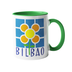 Taza Baldosa Flor Bilbao verde