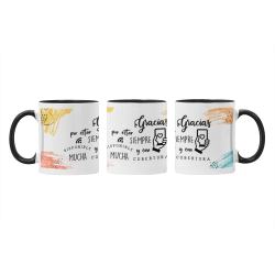 Taza Gracias por estar siempre negro