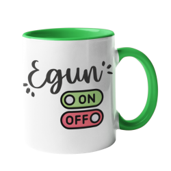 Taza Egun on off verde